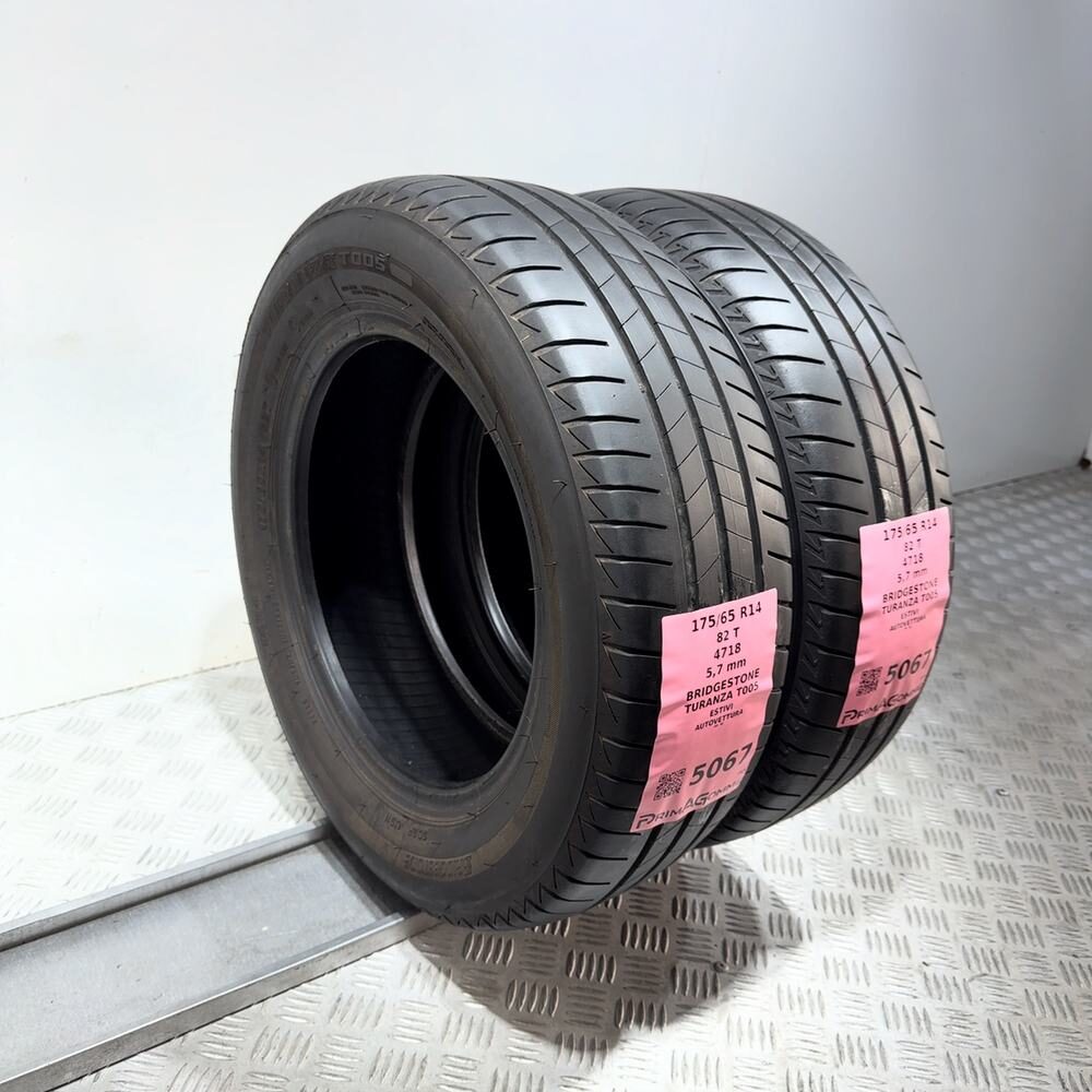 Gomme Usate 175 65 R14 82T Bridgestone Turanza T005 81% Estive - immagine 17