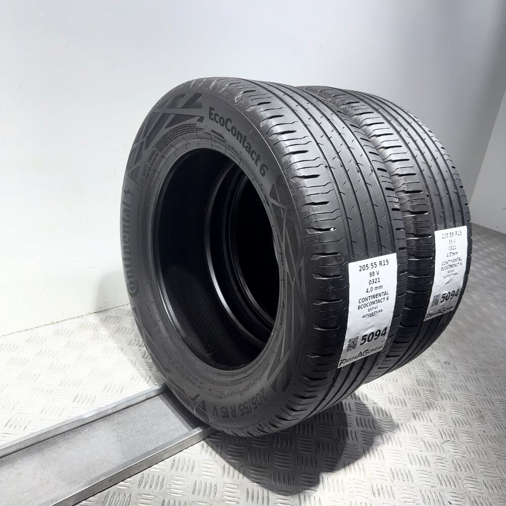 Gomme Usate 205 55 R15 88V Continental Ecocontact 6 Estive - immagine 17