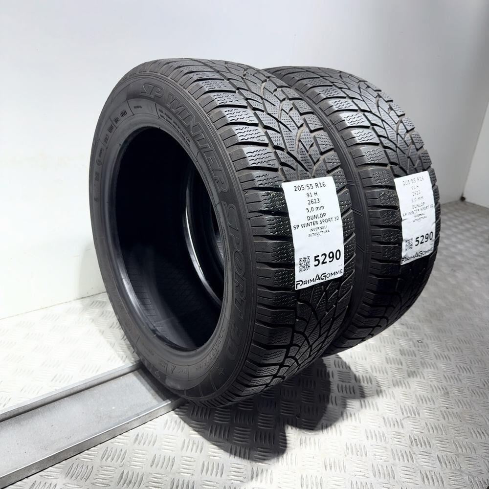 Gomme Usate 205 55 R16 91H Dunlop SP Winter Sport 3D 71% Invernali - immagine 17