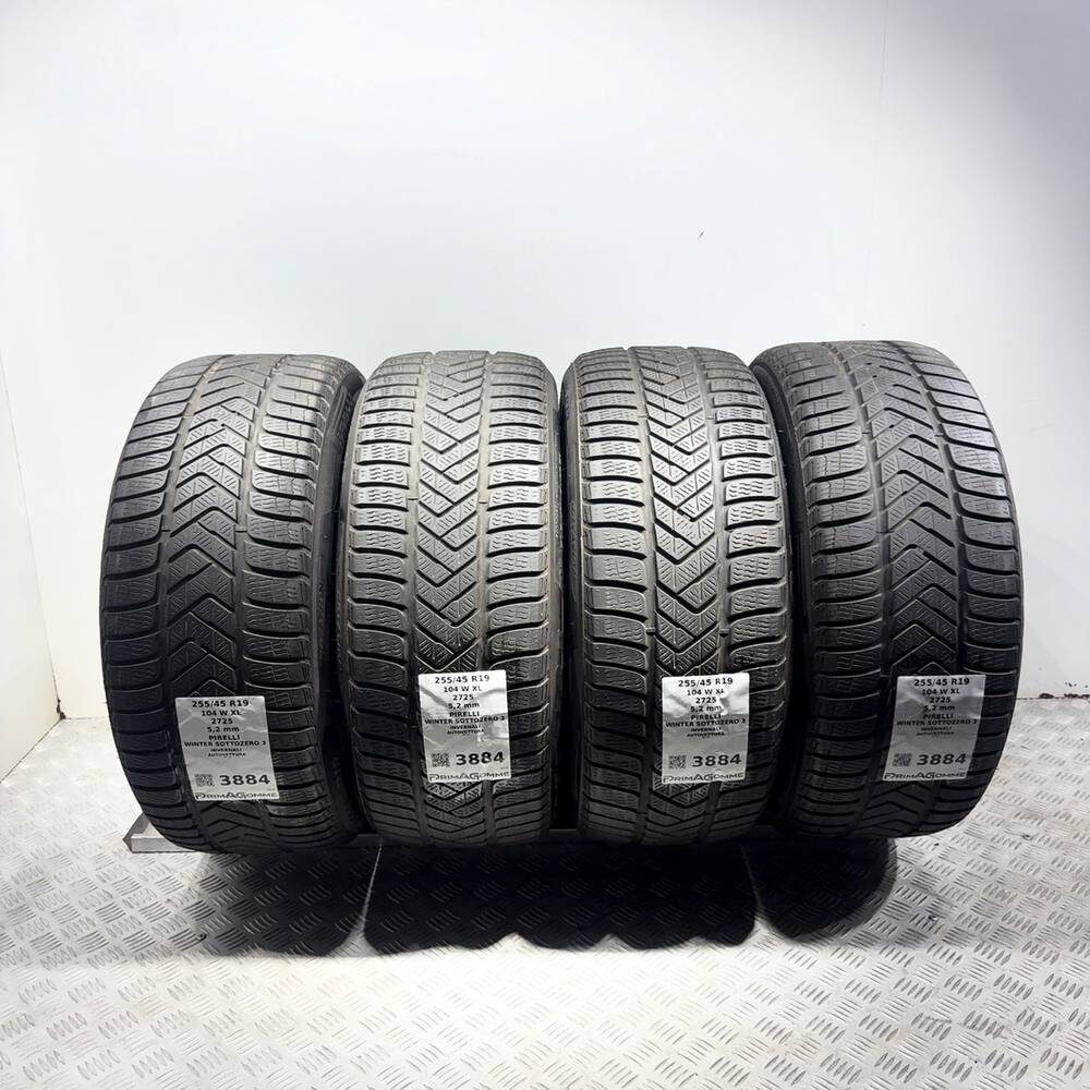 Gomme Usate 255 45 R19 104W XL Pirelli Winter Sottozero 3 74% Invernali