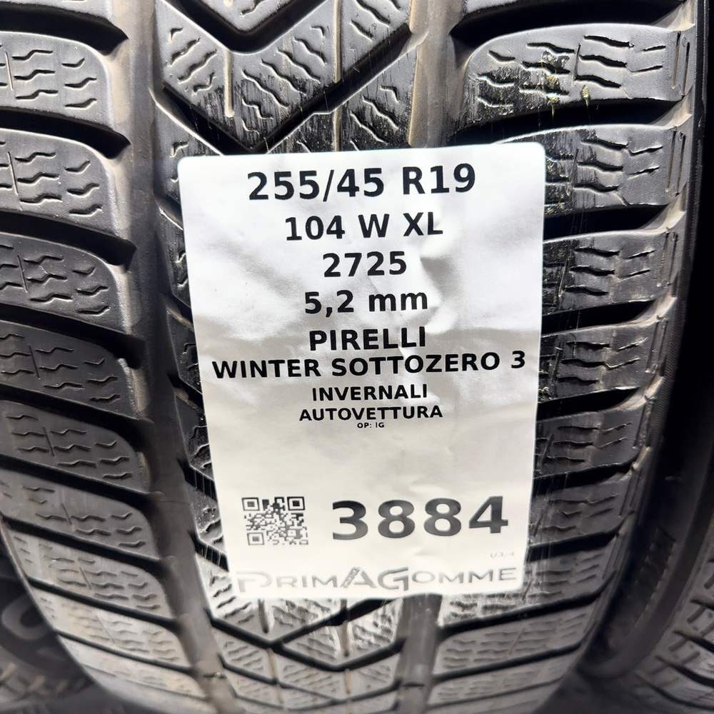 Gomme Usate 255 45 R19 104W XL Pirelli Winter Sottozero 3 74% Invernali - immagine 3